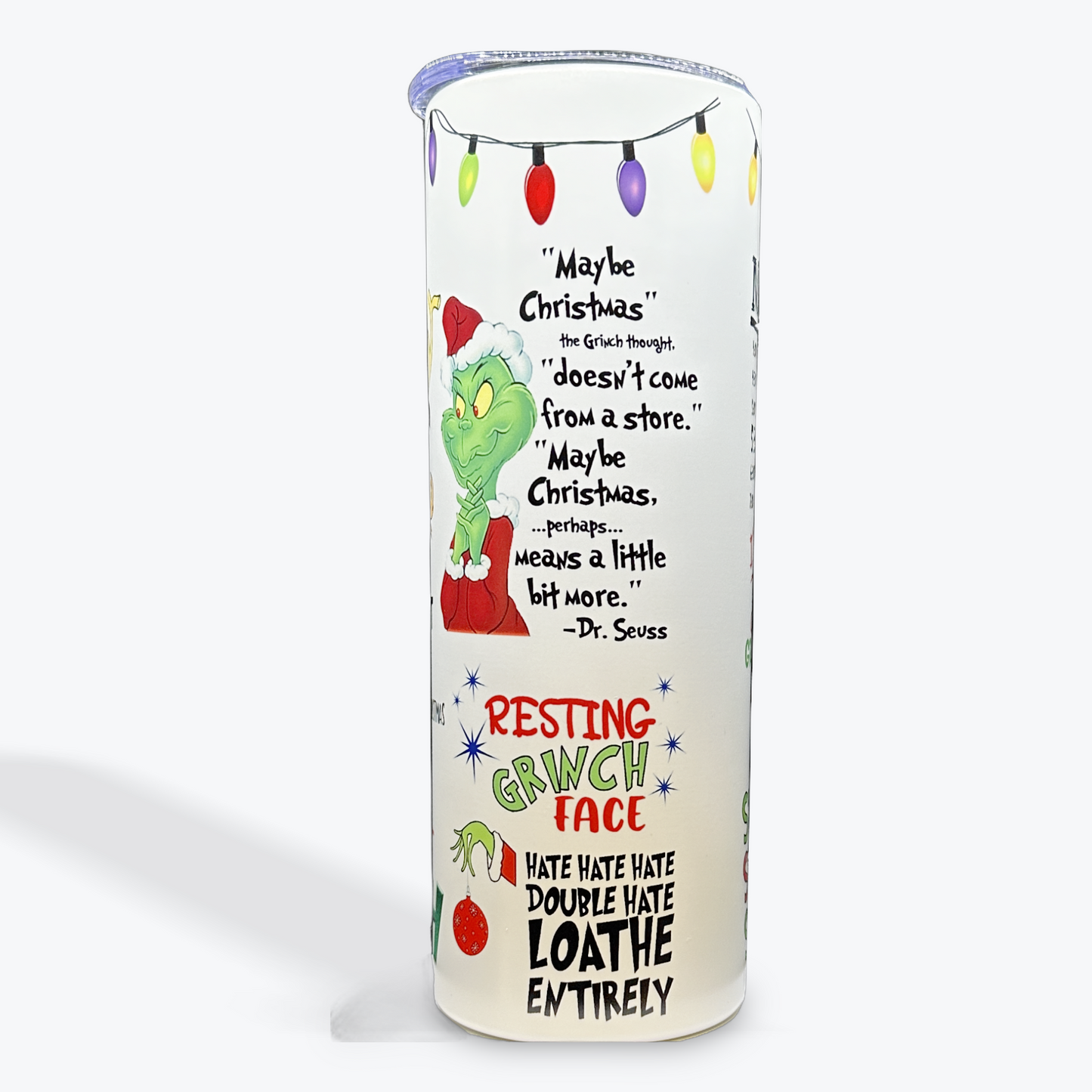 Glow-in-the-Dark Anti holiday 20oz tumbler