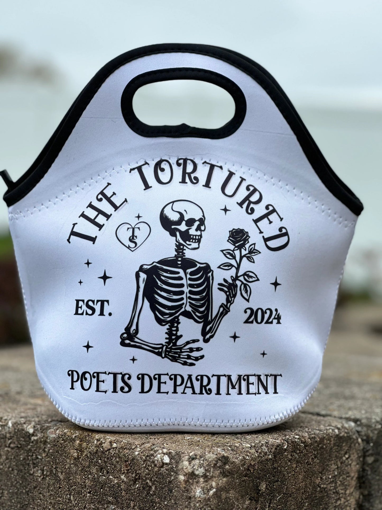 Tortured Poets (11 x 11.5 inches) Neoprene lunch bag