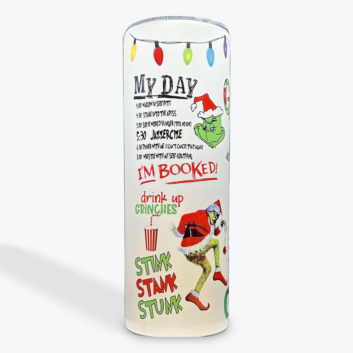 Glow-in-the-Dark Anti holiday 20oz tumbler