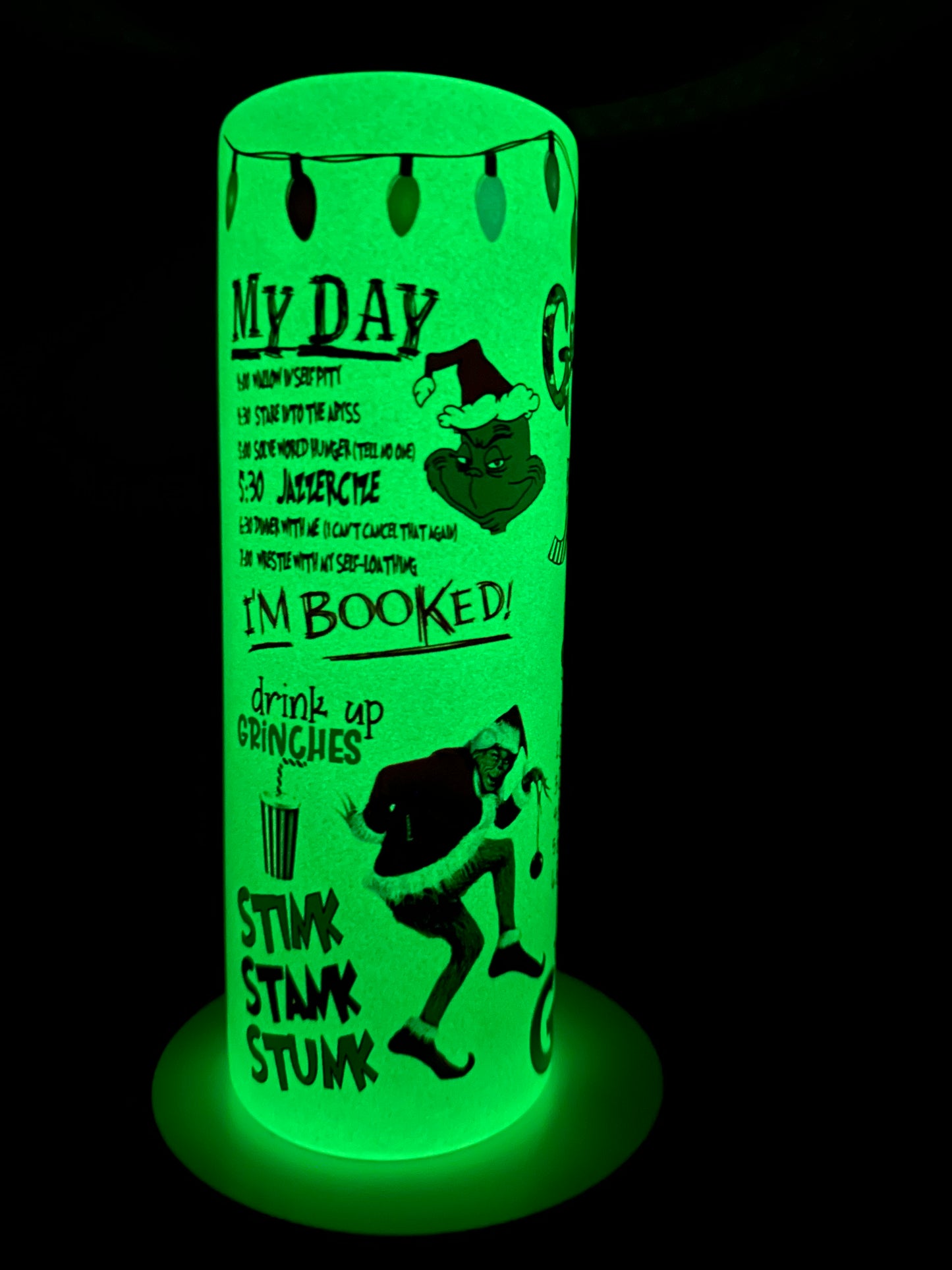 Glow-in-the-Dark Anti holiday 20oz tumbler