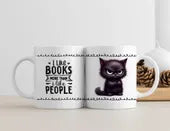 I like books more than people cat-themed 11oz mug