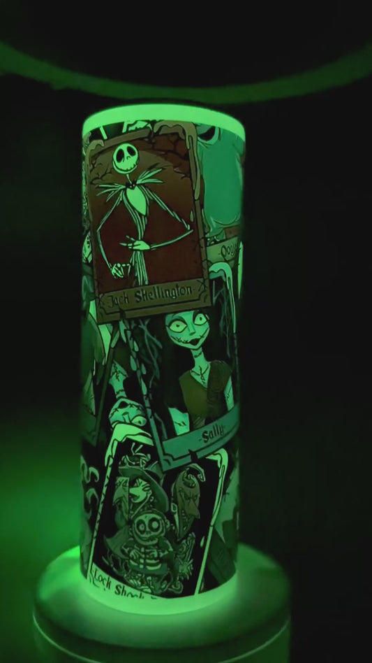 🎃 20oz Glow-in-the-Dark Nightmare Before Christmas–Inspired Tumbler