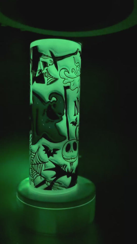 🎃 20oz Glow-in-the-Puffer Nightmare Before Christmas–Inspired Tumbler